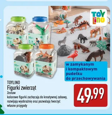 Figurki zwierząt Toylino promocja w Aldi