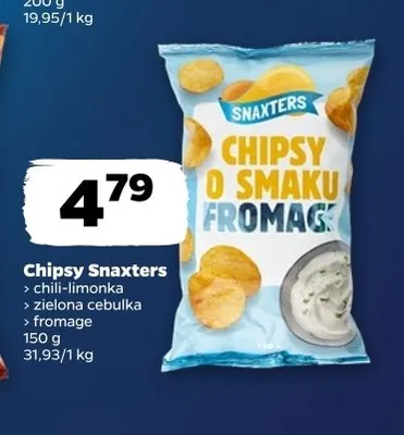 Chipsy o smaku chili-limonka Snaxters promocja w Netto