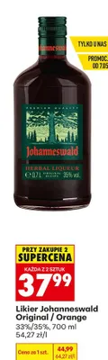 Likier Johanneswald Original promocja w Biedronka