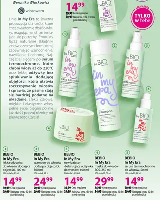 Szampon do włosów dodający objętości BEBIO In My Era promocja w Hebe