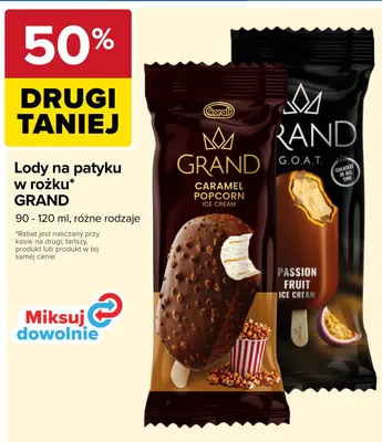 Lody na patyku Koral Grand G.O.A.T. Passion Fruit promocja w Carrefour