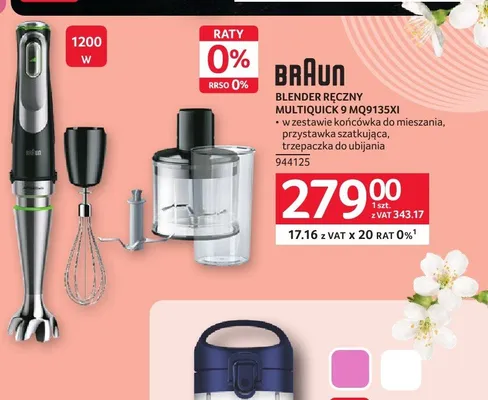 Blender ręczny BRAUN MULTIQUICK 9 MQ9135XI promocja w Selgros