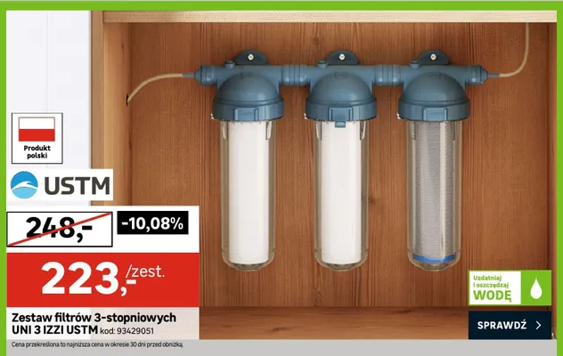 Zestaw filtrów 3-stopniowych UNI 3 IZZI USTM promocja w Leroy Merlin