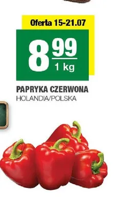 Papryka czerwona holenderska polska promocja w SPAR