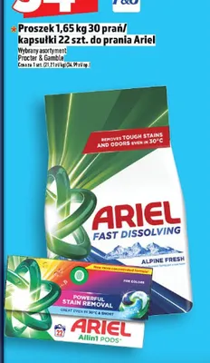 Kapsułki do prania Ariel Allin1 Pods 22szt. promocja w TOPAZ