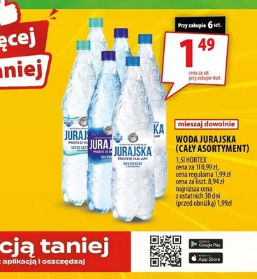 Woda mineralna Jurajska Gazowana promocja w Arhelan