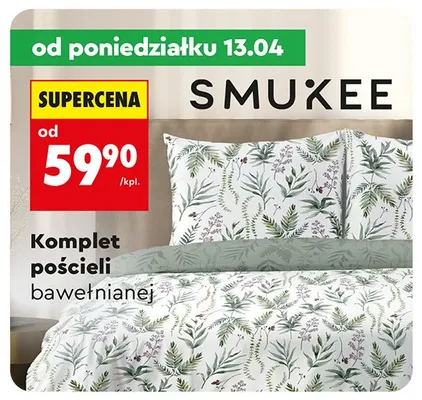 Komplet pościeli bawełnianej - cena od: promocja w Biedronka