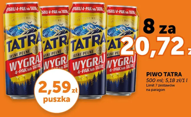 Piwo jasne pełne promocja w Euro Sklep