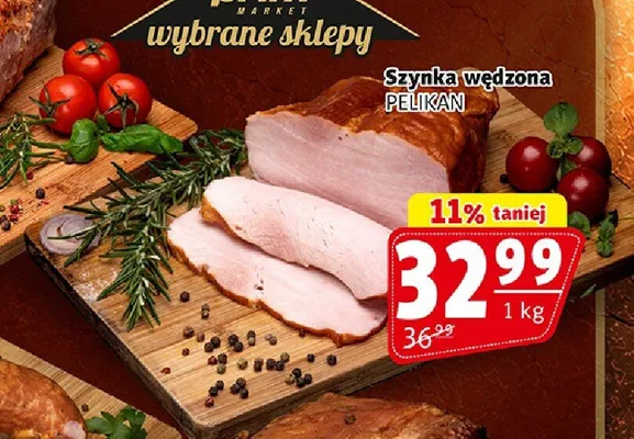 Szynka wędzona Pelikan promocja w Prim Market
