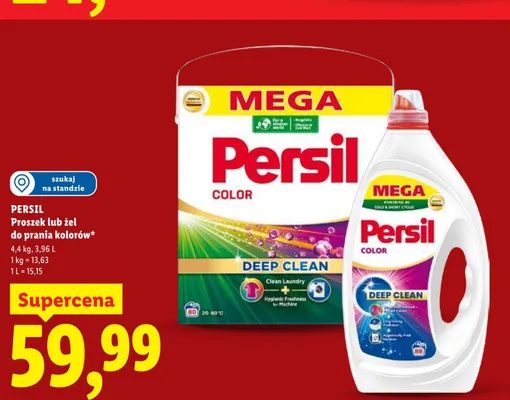 Proszek do prania Persil Color Deep Clean Mega promocja w Lidl