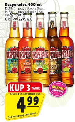 Piwo Desperados różne rodzaje promocja w Prim Market