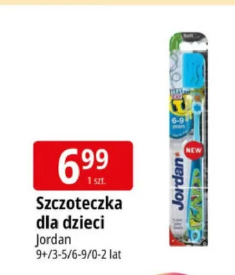Szczoteczka dla dzieci Jordan 6-9 lat promocja w Leclerc