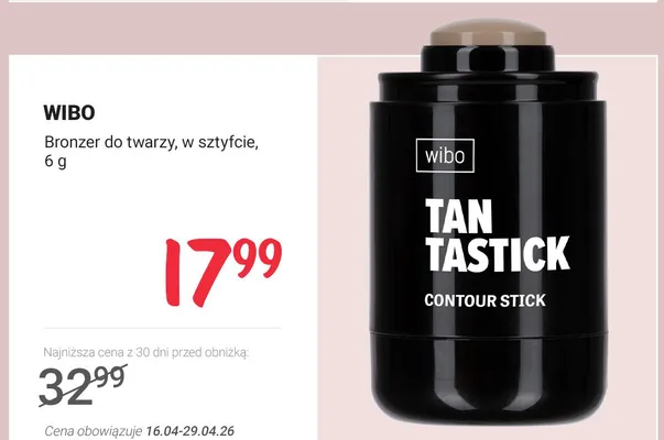 Bronzer do twarzy, w sztyfcie promocja w Rossmann