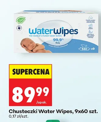 Chusteczki WaterWipes promocja w Biedronka