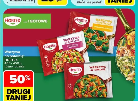Warzywa na patelnię Hortex promocja w Carrefour