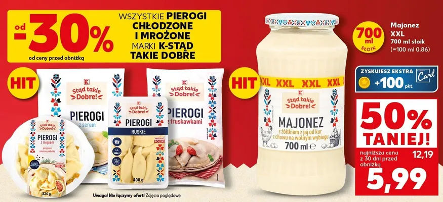 Pierogi ruskie z serem promocja w Kaufland