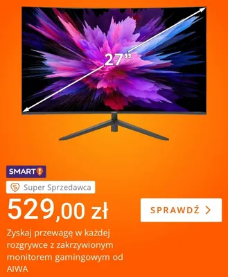 Monitor gamingowy zakrzywiony AIWA 27" promocja w Allegro