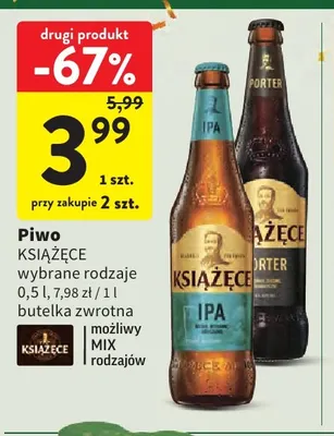 Piwo Książęce IPA promocja w Intermarche