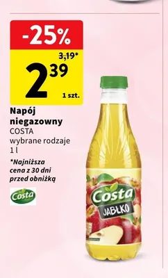 Napój niegazowany Costa promocja w Intermarche
