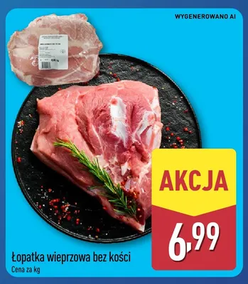 Łopatka wieprzowa bez kości promocja w Aldi