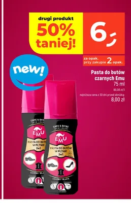 Pasta do butów czarnych Emu promocja w Dealz