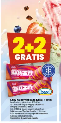 Lody na patyku Baza promocja w Twój Market
