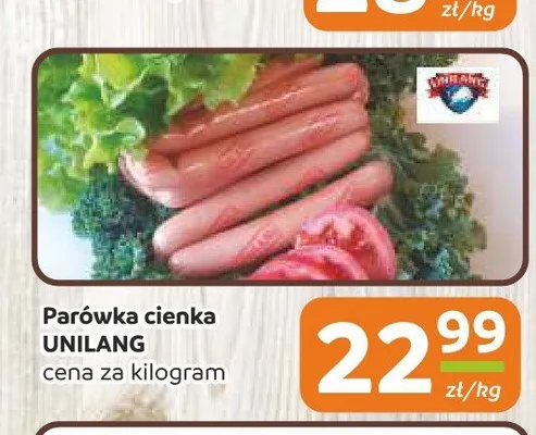 Parówka cienka Unilang promocja w Społem Częstochowa