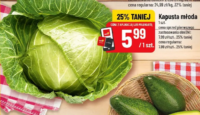 Kapusta młoda promocja w POLOmarket