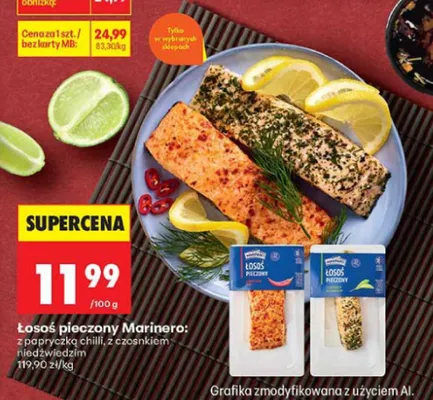 Łosoś pieczony Marinero z papryczką chilli promocja w Biedronka