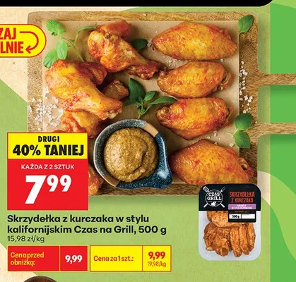 Skrzydełka z kurczaka w stylu kalifornijskim Czas na Grill promocja w Biedronka