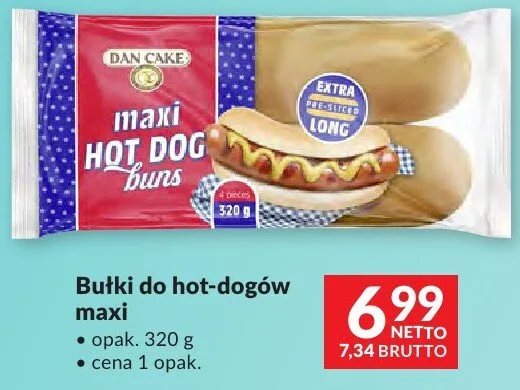 Bułki do hot-dogów maxi Dan Cake promocja w Makro