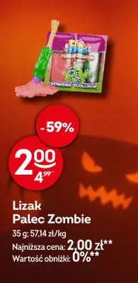 Lizak Palec Zombie Candy Gangs promocja w Żabka