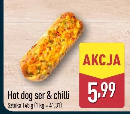 Hot dog ser & chilli promocja w Aldi