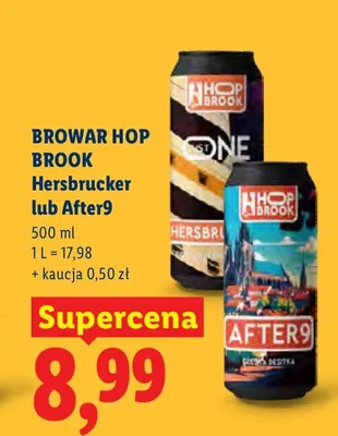 Piwo Browar Hop Brook After9 promocja w Lidl
