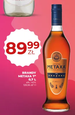Brandy Metaxa 7* promocja w Duży Ben