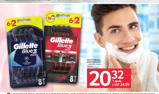 Maszynki do golenia Gillette Blue 3 promocja w Selgros
