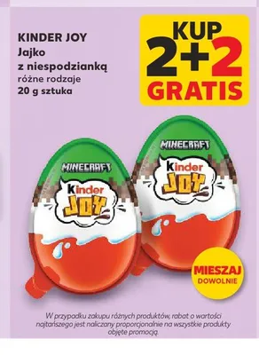 Jajko z niespodzianką Kinder Joy promocja w Kaufland
