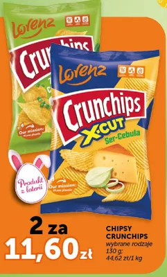 Chipsy Crunchips wybrane rodzaje promocja w ABC