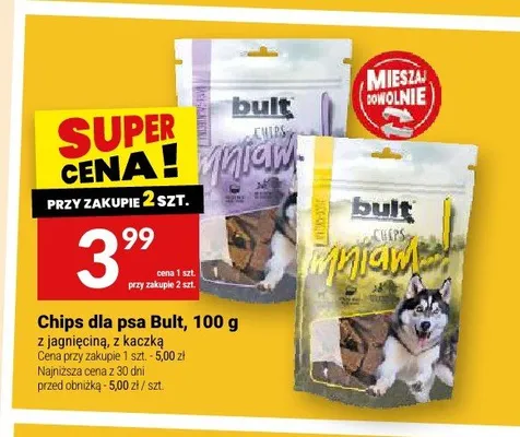 Chips dla psa Bult z jagnięciną promocja w Twój Market