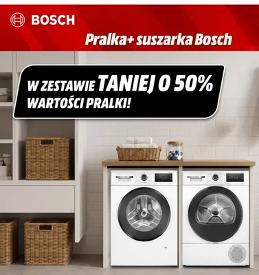 Zestaw pralka + suszarka Bosch promocja w Media Markt