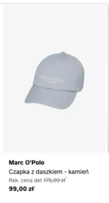 Czapka z daszkiem Marc O'Polo kamień promocja w Lounge by Zalando