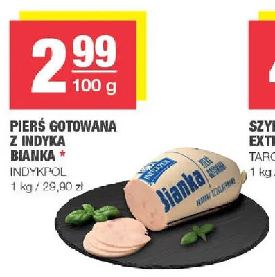 Pierś gotowana z indyka Bianka Indykpol promocja w SPAR