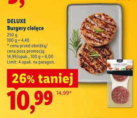 Burgery cielęce DELUXE promocja w Lidl