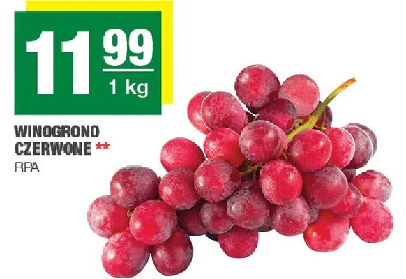 Winogrono czerwone promocja w SPAR