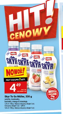 Skyr To Go wanilia Müller promocja w Twój Market