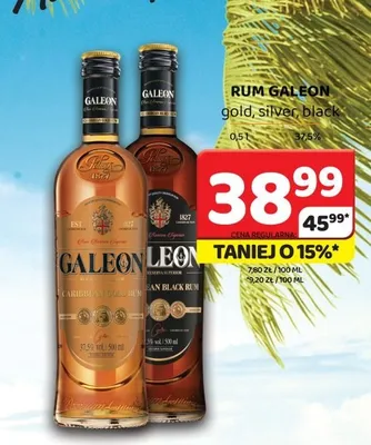 Rum Galeon Gold promocja w Delfin