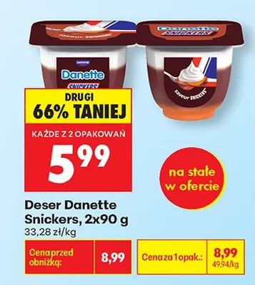 Deser Snickers promocja w Biedronka