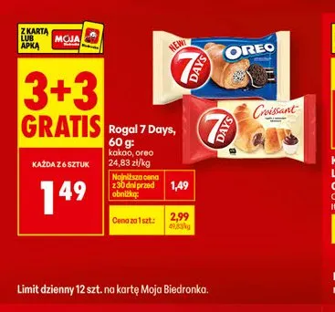 Rogal 7 Days oreo promocja w Biedronka