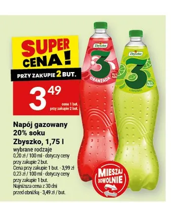 Napój gazowany Oranżada Zbyszko promocja w Twój Market