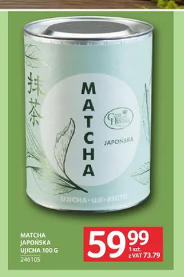 Matcha japońska Ujicha Czas na Herbatę promocja w Selgros